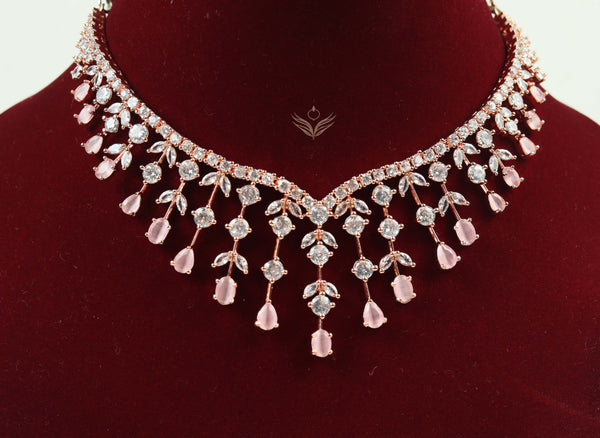 Diamond whisper necklace set