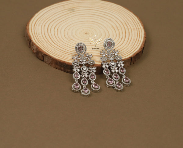 Gemstone galaxy pink necklace set