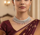Bridal Ruby Diamond Necklace