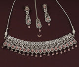 Bridal Ruby Diamond Necklace