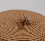 Carter Pink Peacock Feather Ring