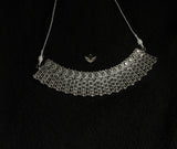 Coral cadenza white necklace set