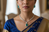 Crystal Euphoria Mint Green Necklace set