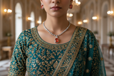 Crystal Euphoria Orange Necklace set