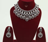 Diamond delicacy lavender necklace set