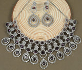 Diamond delicacy lavender necklace set