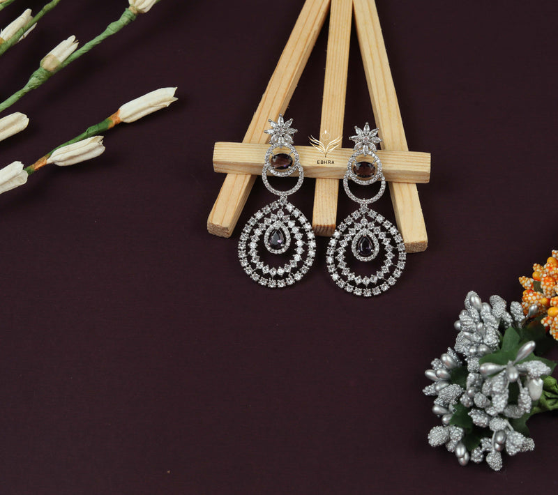 Diamond delicacy lavender necklace set