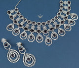 Diamond delicacy lavender necklace set