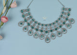 mint green necklace set
