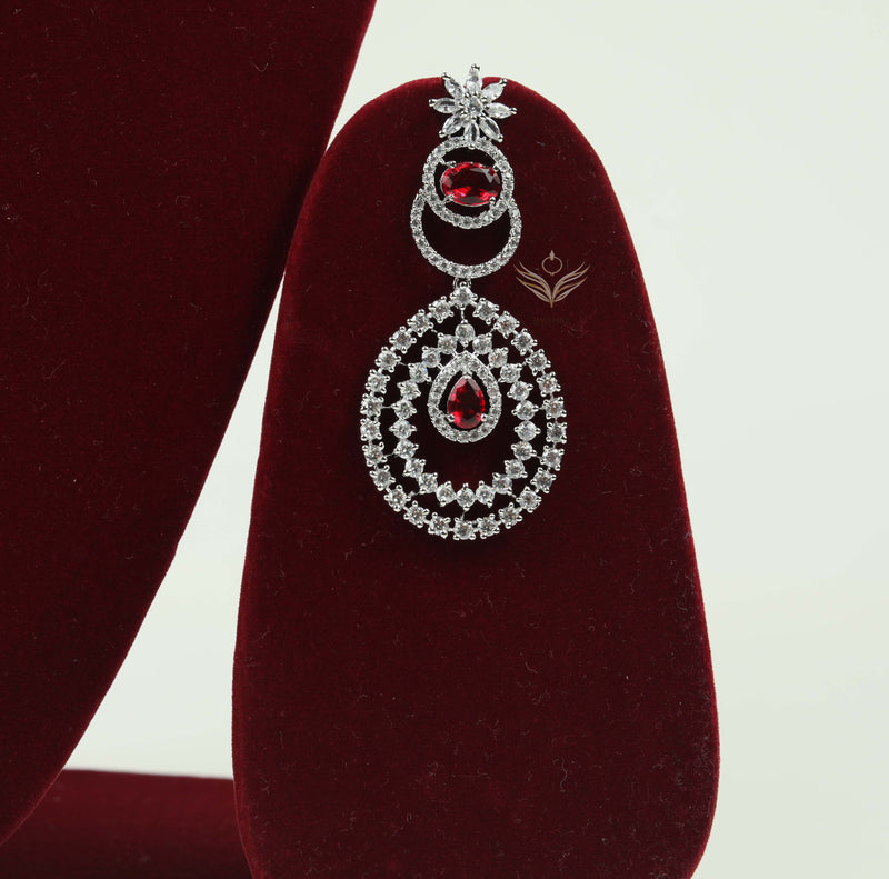 Ruby Diamond Earring