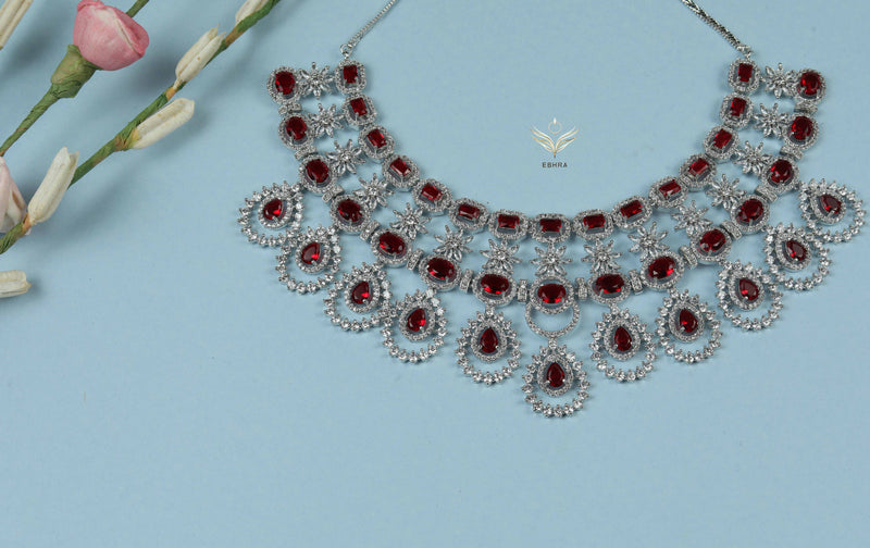 Ruby Diamond Necklace 