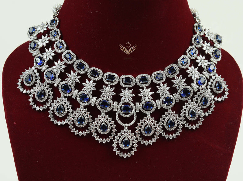 Sapphire Necklace Set