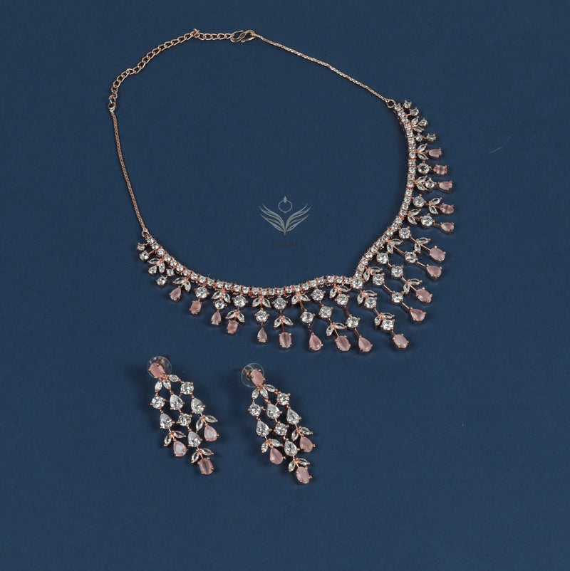 Diamond whisper necklace set