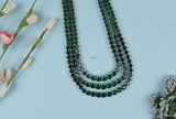Emerald essence necklace set