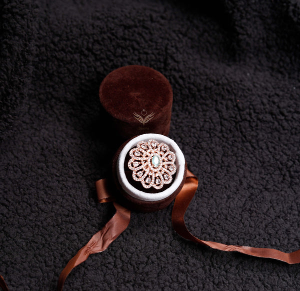 Peacock Feather  Ring
