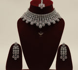 Gemstone galaxy pink necklace set