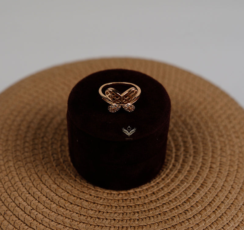 Golden Butterfly Ring