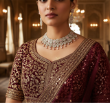 Iridescent illusion necklace set