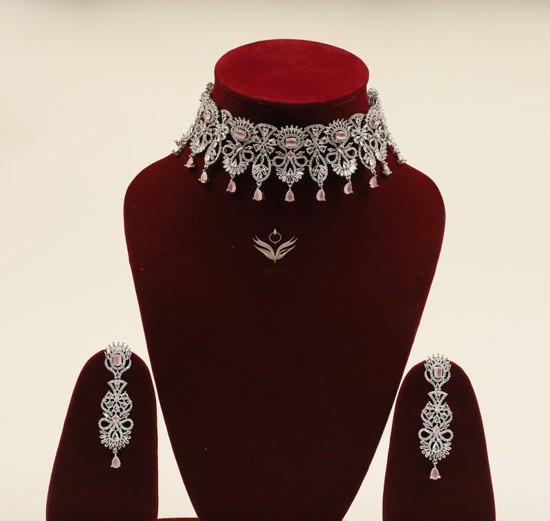 Iridescent illusion necklace set