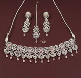 Iridescent illusion necklace set