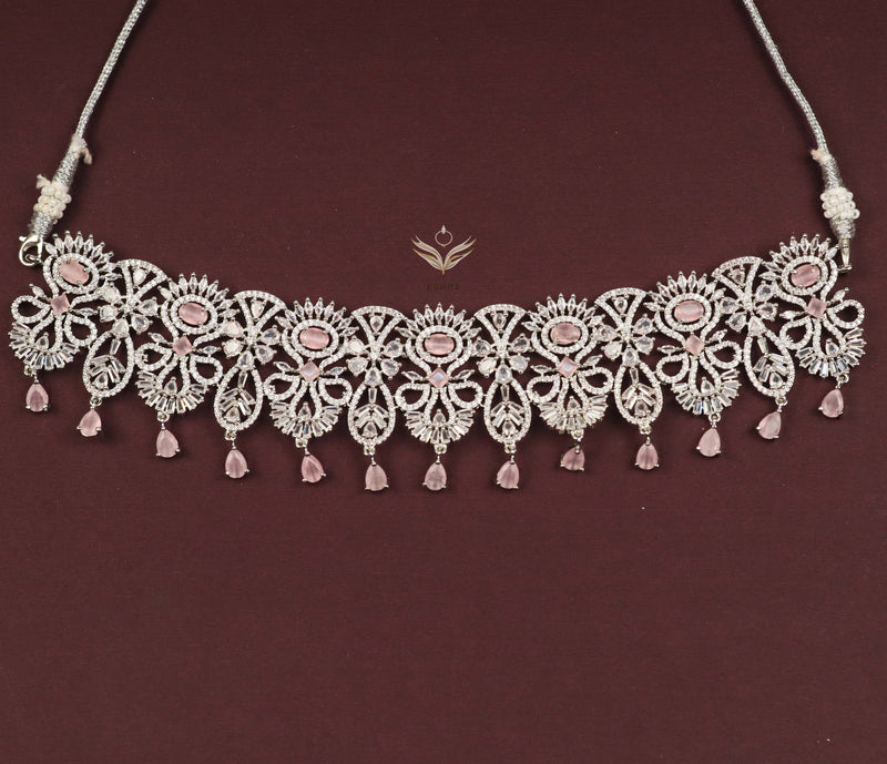 Iridescent illusion necklace set