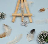 Lavender crystal current necklace set