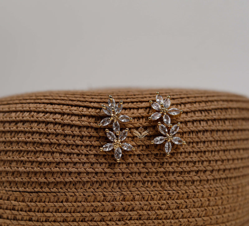 Lilac Lace Necklace Set - Gold
