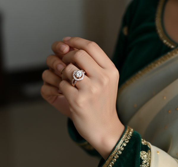 Lyras Celestial Cipher Designer Ring