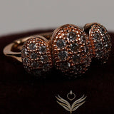 Lysanders Crystal Cascade Designer Ring