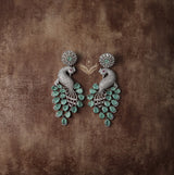 Peacock Earring Mint Green
