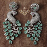 Peacock Earring Mint Green