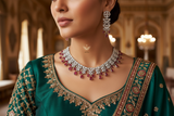Ruby Diamond Necklace Indian