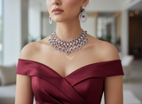 Ruby Diamond Necklace Set