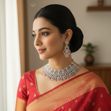 Timeless treasure Ruby Necklace Set