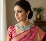 Timeless treasure sapphire blue necklace set