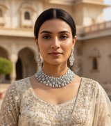 Timeless treasure white necklace set