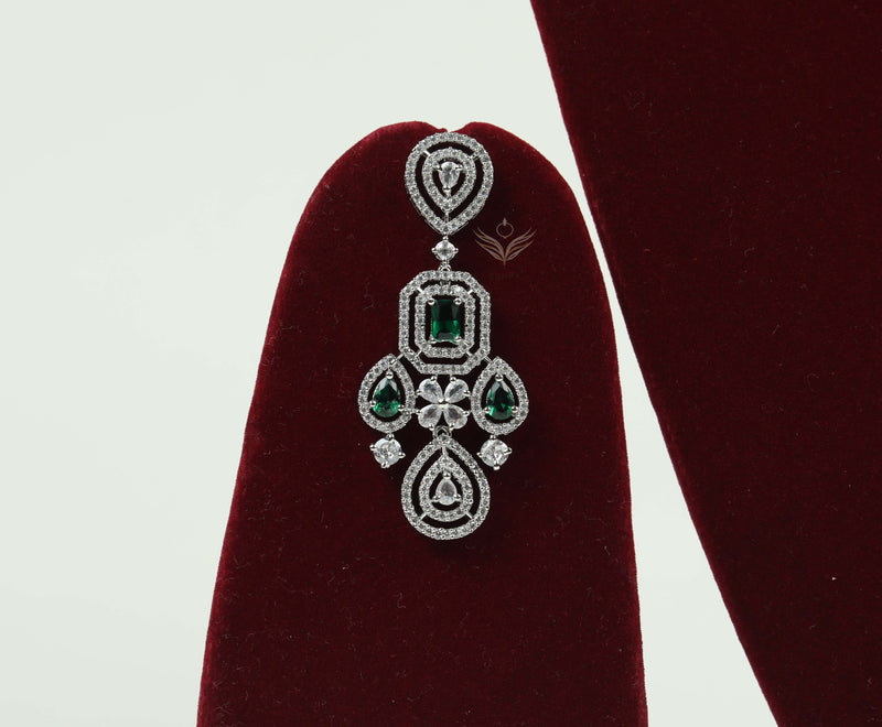 Timeless treasure emerald necklace set
