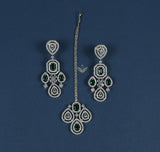 Timeless treasure emerald necklace set
