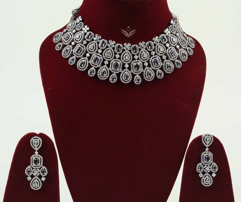 Timeless treasure lavender necklace set