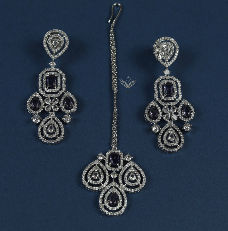 Timeless treasure lavender necklace set