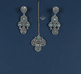Timeless treasure mint green necklace set