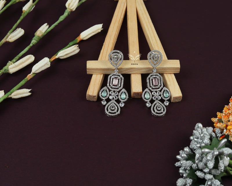 timeless treasure pink and green necklace set