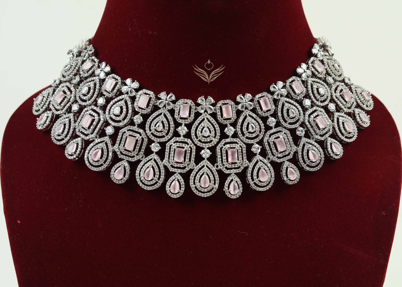 Timeless treasure pink necklace set