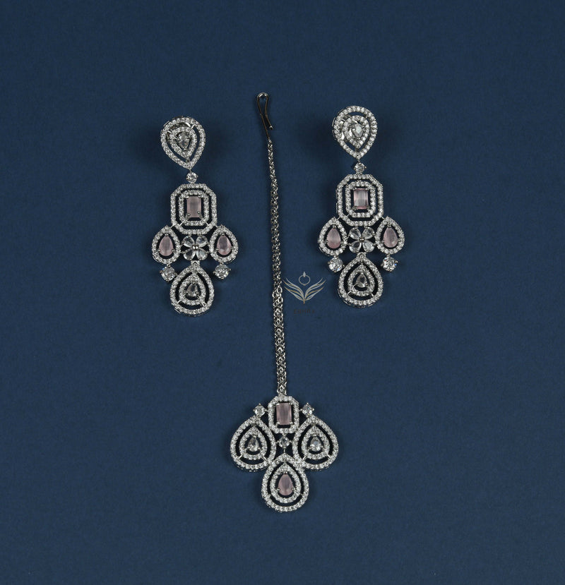 Timeless treasure pink necklace set