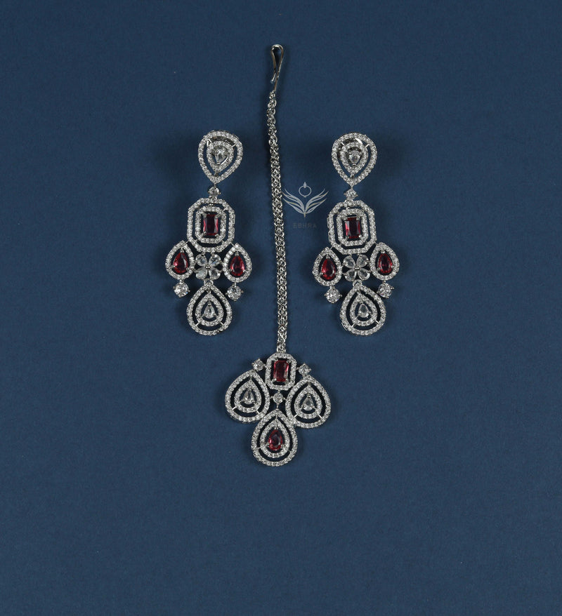 Timeless treasure Ruby Necklace Set