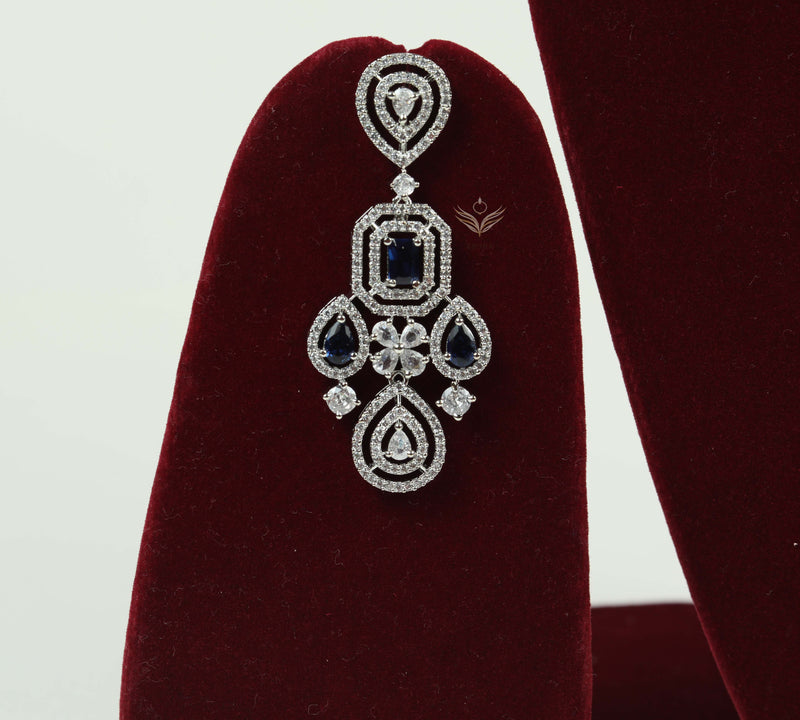 Timeless treasure sapphire blue necklace set