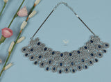 Timeless treasure sapphire blue necklace set