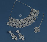 Timeless treasure sapphire blue necklace set