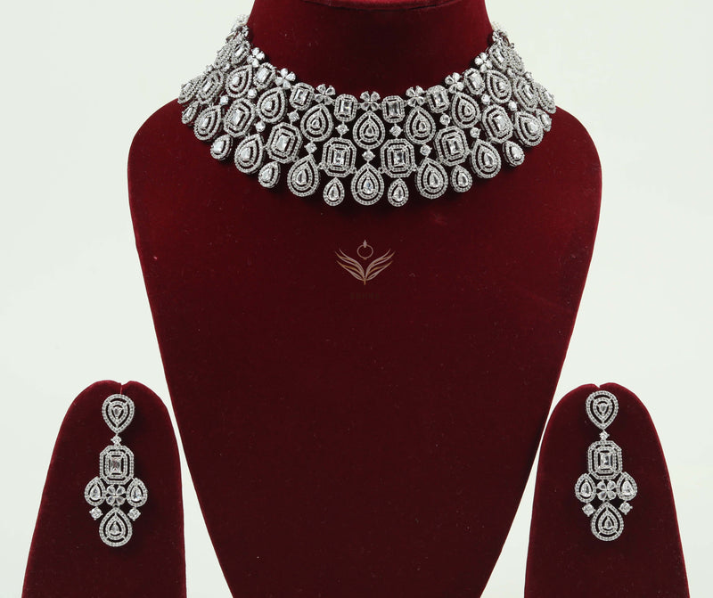 Timeless treasure white necklace set