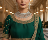 Velvet serenade white necklace set